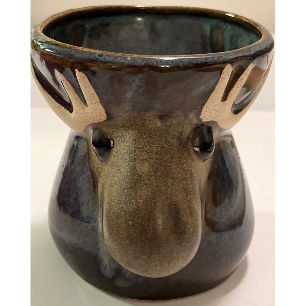 Birchstone Studios RAD Designs Moose Egg Separator Pottery Ceramic USA Art